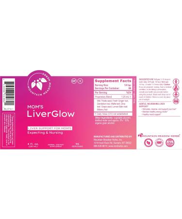Mountain Meadow Herbs Mom's Liver Glow, Advanced Detoxifier and Regenerator to Support Liver Health and Function - 4 oz - for a Happy Liver For Moms 4 Fl Oz (Pack of 1) - Buy Online on GoSupps.com