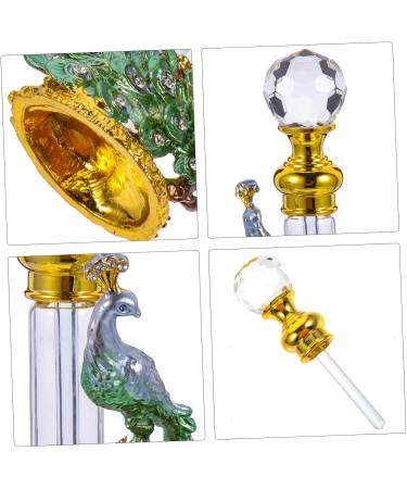 DOITOOL Perfume Bottle Essential Oil Bottle Vintage Desk Travel Aluminum Alloy 14x4x3cm Green - Buy Online on GoSupps.com