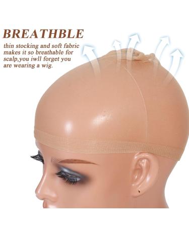 Tinashe 20pcs HD Wig Caps for Lace Front Wig- Elastic Medium Nylon Stocking Caps- Light Brown Wig Caps for Cosplay- Breathable Wig Caps for Women (10Pack/20PCS) - Buy Online on GoSupps.com