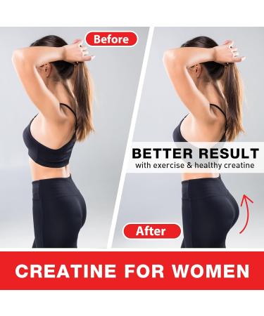 5000mg Creatine Gummies for Women - Vegan Pre-Workout with Taurine & B12 for Maximum Strength Energy & Endurance - 60 Count Berry Flavor - Buy Online on GoSupps.com