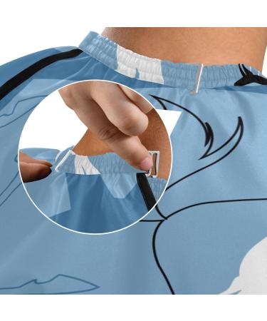 Bolaz Waterproof Barber Cape - Stylish Horse & Cheetah Print Hair Cutting Bib for Men & Women | Unisex Hair Salon Cape - Buy Online on GoSupps.com