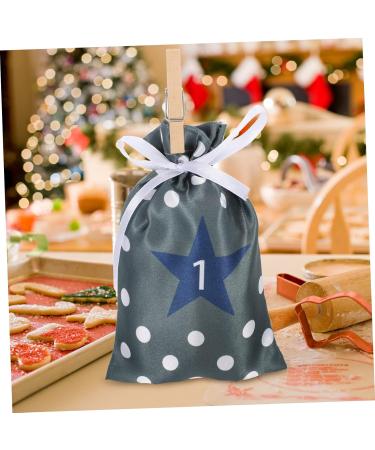 PRETYZOOM 96 Pcs Christmas Bag Advent Calendar Bags Candy Hanging Bags Christmas Hanging Bag Wooden - Buy Online on GoSupps.com