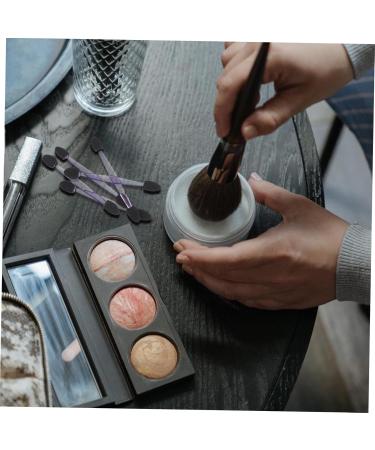 DOITOOL Silicone Lip Scrubber 100pcs Eye Shadow Stick Eyeshadow Stick Eyeshadow Makeup Accessories Double Sided Eye Patch Woman 7.5x0.5cm Black - Buy Online on GoSupps.com