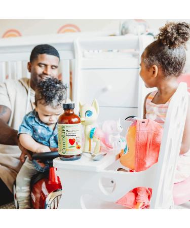 ChildLife Essentials Kids Liquid Multivitamin & Mineral Supplement - Natural Orange Mango Flavor - 8 Fl Oz Bottle - Gluten-Free & Non-GMO - 24 Servings - Buy Online on GoSupps.com