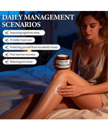 2 Pcs Nerve Relief Repair Lotion Cream Neuropathy Lotion with Arnica & Magnesium for Knee Lumbar Neck for Joint 3.5 fl oz - Buy Online on GoSupps.com