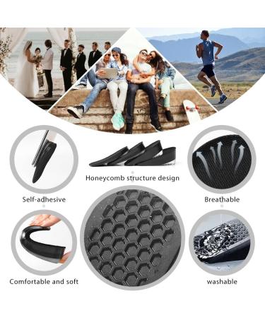 YURRUON Silicone Height Increase Gel Heel Pads for Men & Women | 4.5cm Insoles for Comfort & Style - Buy Online on GoSupps.com
