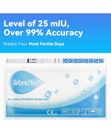 Wondfo Ovulation Tests Strips 50 LH - Fertility Predictor Testing OPK - TTC Support - Buy Online on GoSupps.com