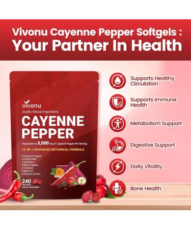 10-in-1 Turmeric Supplement Softgels 95% Curcumin for 1000mg + Cayenne Pepper Softgels Supplement with Vitamin E D3+K2 and Extracts of Grape Seed - Buy Online on GoSupps.com
