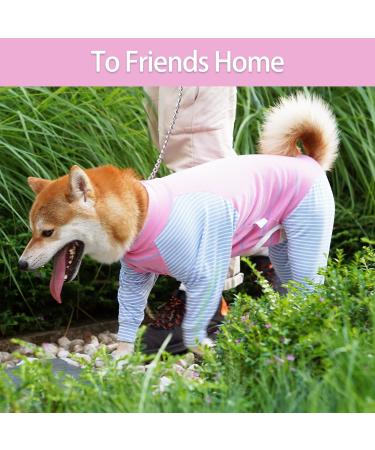 Surgical Recovery Suit for Dogs | Breathable Postoperative Pajamas | Anti-Lick Long-Sleeved 3XL in Pink | Ideal for Abdominal Wounds & Post-Surgery Care - Buy Online on GoSupps.com