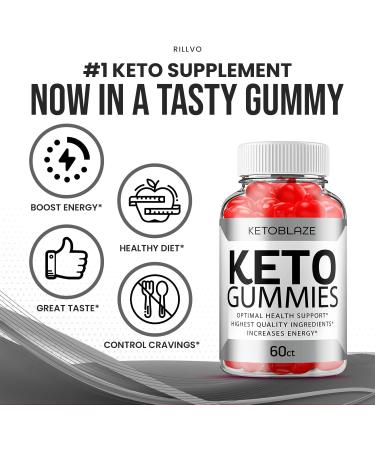 Keto Blaze ACV Gummies - Advanced Formula with B12, Beet Root Juice for Men and Women (60 Gummies) - Buy Online on GoSupps.com