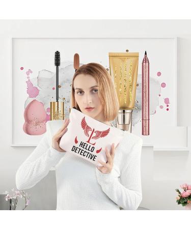 Levlo Lucifer TV Show Cosmetic Bag | Morningstar Gift for Women & Girls | Hello Detective Makeup Zipper Bag - Buy Online on GoSupps.com
