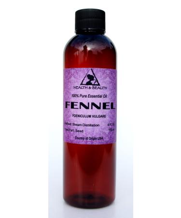 Fennel Essential Oil Organic Aromatherapy Therapeutic Grade 100% Pure Natural 4 oz 118 ml