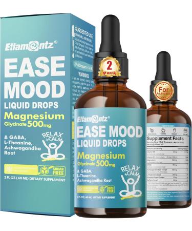 2 Pack Magnesium Citrate Gummies 500mg for Women Men Sugar-Free + Magnesium Glycinate Liquid Drops for Kids Adults - Buy Online on GoSupps.com