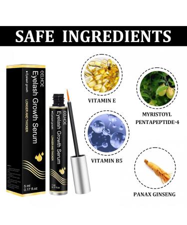 ZITIANY Eyelash Enhancing Serum - Natural Brow Growth Peptides for Long Thick Lashes - 5ml - Buy Online on GoSupps.com