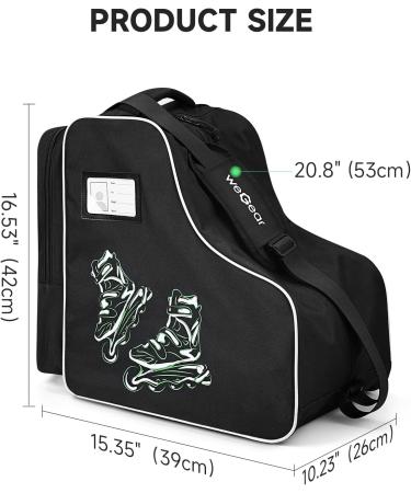 CELLGEAR Waterproof Roller Skate Bag - Adjustable Shoulder Strap - Black - Buy Online on GoSupps.com