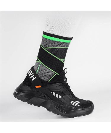 Ankle Brace for Men & Women - Comfortable Compression Sleeve Adjustable Support for Plantar Fasciitis Sports & Heel Pain Relief - Green Size L - Buy Online on GoSupps.com