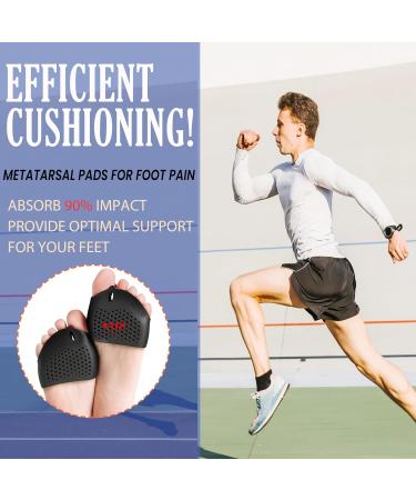 Toe Spacers (6 PCS Black) - Soft & Breathable Toe Separators for Bunions Hammer Toes Metatarsalgia & More | International Shipping - Buy Online on GoSupps.com