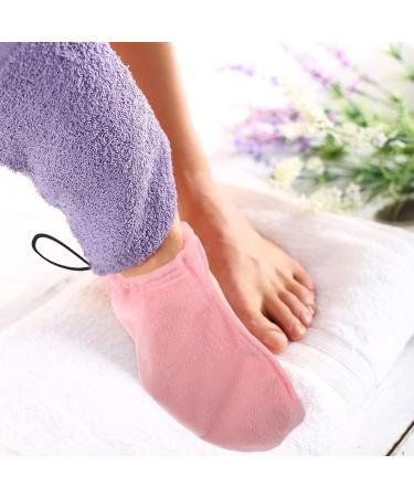 Housoutil 3 Pairs Wax Warm Foot Cover Beauty Wax Paraffin Heated Accessories Heated Gloves Paraffin Wax Foot Wraps Spa Gloves Spa Heater Insulation Cotton Keep Warm Plush 28X20X0.9CMx3pcs Pinkx3pcs - Buy Online on GoSupps.com