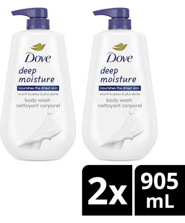Dove Deep Moisture Body Wash with Pump for nourishing the driest skin 905ml (Pack of 2) 905 ml (Pack of 2) Deep Moisture - Buy Online on GoSupps.com
