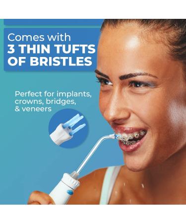 Plaque Seeker Flosser Replacement Tips for Waterpik - Reach Flosser Refill Heads Compatible with Waterpik Oral Irrigator - Dental Flosser & Orthodontic Tips - Buy Online on GoSupps.com