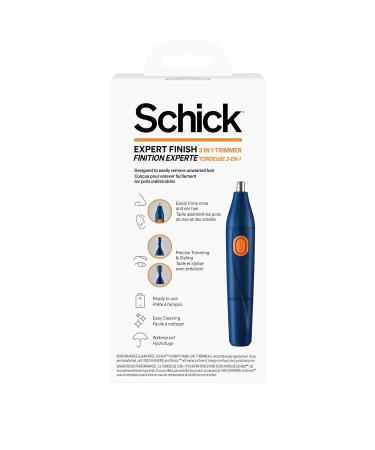 Schick 3-in-1 Hair Trimmer for Nose Ear & Eyebrows | Cordless Waterproof & Painless Grooming Tool for Men & Women - Buy Online on GoSupps.com