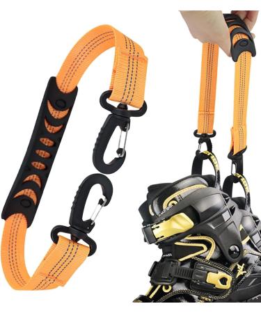 Buy Virtcooy Ski Carrier Belt | Easy Roller Schooler Line | Support Ski Clock Strips for Adults & Youth | Winter Snow Equipment Accessories in Orange - Buy Online on GoSupps.com