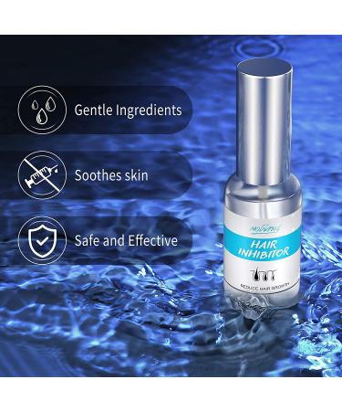 Natural Hair Inhibitor Spray - Stops Growth on Arm, Underarm, Legs, Face, Back, Chest, Bikini - Smooth Skin, Shrink Pores - For Men and Women - Buy Online on GoSupps.com