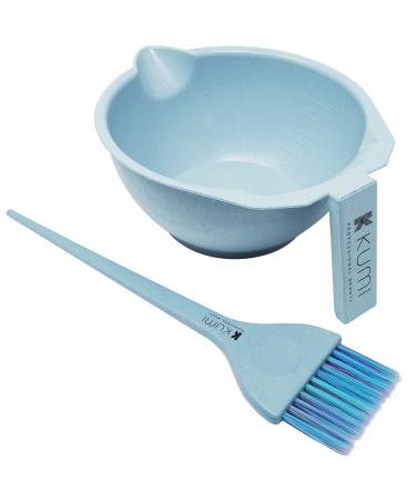 Kumi Professional Wheat Eco-Friendly Blue 2 Piece Tint/hair dye Set - This hair dye bowl and brush kit is ideal for professional or home use. Ideal home hair dye kit.