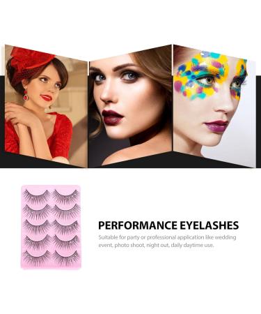Lurrose 10 Pairs Fake eyelashes makeup eyelash natural faux strip fluffy volume lashes dense false eyelashes eye lashes rhinestone trim Artificial Fiber Lash bulk Miss rhinestones - Buy Online on GoSupps.com