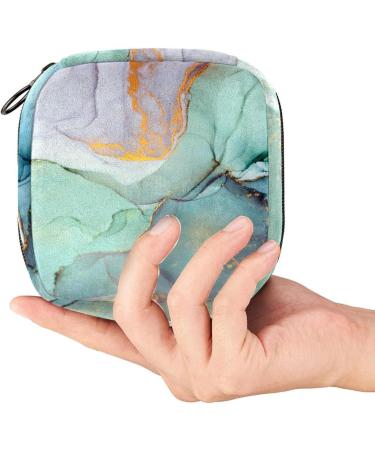 Abstract Marble Sanitary Napkin Storage Bag, Menstrual Cup Pouch | Multicoloured 05 - Buy Online on GoSupps.com