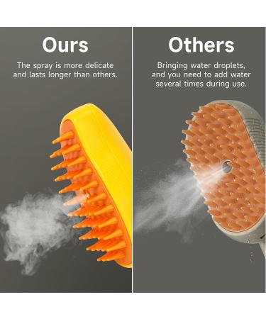 Cat Steam Brush - 3-In-1 Defur Comb for Cats | Rechargeable Pet Grooming Tool - Buy Online on GoSupps.com
