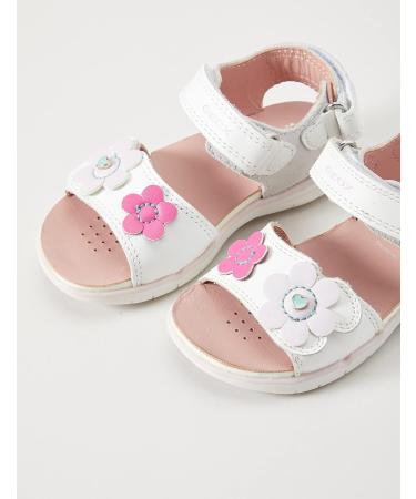 Geox Baby Girl's B Sandal Delhi - White - Size 3.5 UK Child - Buy Online on GoSupps.com
