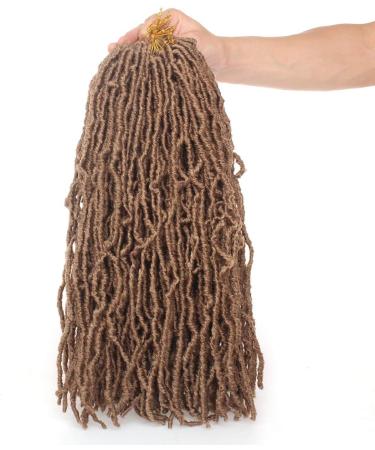 Xtrend 7 Packs 18 Inch Nu Faux Locs Crochet Hair Long Blonde Pre looped Gypsy Locs Crochet Hair Synthetic Goddess Faux Locs Braids Hair Natural Wavy Dreadlock Braids Hair Extensions 18strands/pack 27# 18 Inch (Pack of 7) 27# - Buy Online on GoSupps.com