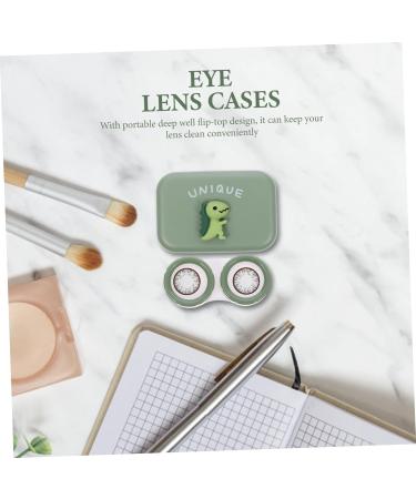 Buy SOLUSTRE Cute Lens Case with Mirror - Stylish & Functional Lens Container for Glasses - Buy Online on GoSupps.com