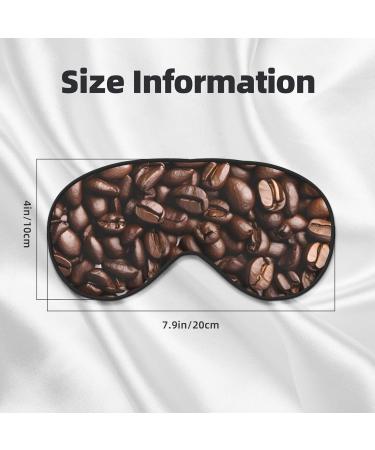 Sleep Mask Eye for Better Sleep - Reusable Soft Blackout Masks for Travel & Gifts | Funny Roasted Coffee Beans - Buy Online on GoSupps.com