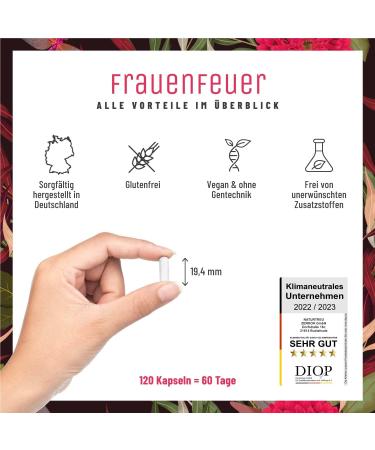 High-Dose Maca Extract Red 10:1 Complex for Women - 120 Vegan Capsules with Sage Tribulus Fenugreek Vitamin B6 & Zinc | International Shipping - Buy Online on GoSupps.com