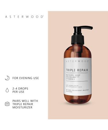 Asterwood Triple Repair Matrixyl 3000 8 oz + Vitamin C Serum 8 oz - Buy Online on GoSupps.com