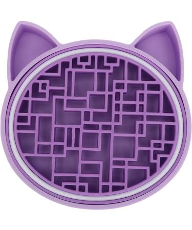 Makeup Brush Cleaning Bowl Skin-Friendly Makeup Brush Cleaning Mat Cat Shape Remove Dirt for Daily Use (Purple) - Buy Online on GoSupps.com