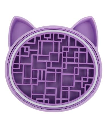 Makeup Brush Cleansing Mat & Bowl - Cat Shaped Skin Friendly Purple | Perfect for Daily Use & Various Brushes - Buy Online on GoSupps.com