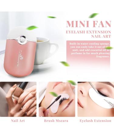 GreenLife USB Rechargeable Portable Mini Fan - Bladeless Handheld Eyelash Dryer & Air Conditioning Blower (Purple) - Perfect for Eyelash Extensions - International Shipping Available - Buy Online on GoSupps.com