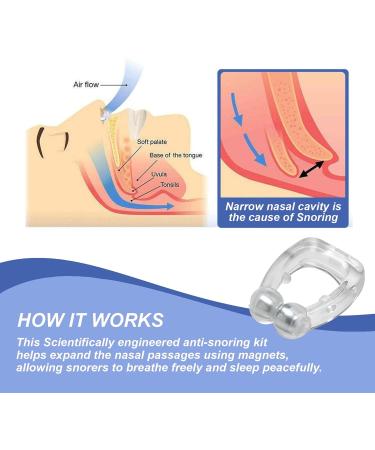 Mobi Lock Magnetic Nasal Clip - Pack of 6 | Silicone Nose Clip for Snoring Relief | Reusable Device for Peaceful Sleep - Buy Online on GoSupps.com