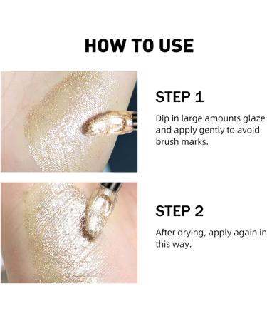  Beslibate Liquid Lipstick Diamond Eyeshadow Shiny Lipsticks Long-Lasting Colour Waterproof Light Gold Lipstick 1-3 - Buy Online on GoSupps.com