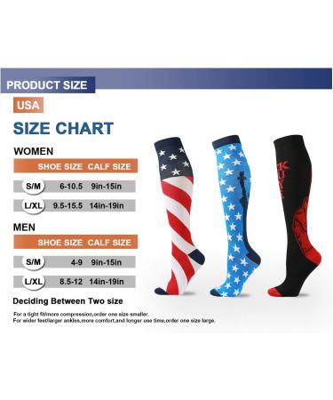 Randvi Compression Stockings for Men & Women (20-30 mmHg) - Ideal for Running Travel Cycling Nursing & Edema - Available in Large & X-Large - 3 Colors - Buy Online on GoSupps.com