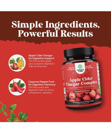 Cleansing Apple Cider Vinegar Capsules - ACV Cleanse and Detox Pills for Gut and Digestive Health with Slimming Cayenne - Extra Strength ACV Capsules for Gut Cleanse and Full Body Detox (30 Servings) - Buy Online on GoSupps.com