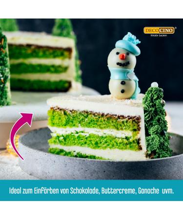 Decocino Green Fat-Soluble Color Paste - 15g | Oil-Based Food Coloring for Chocolate Fondant & Cake Batter - Buy Online on GoSupps.com