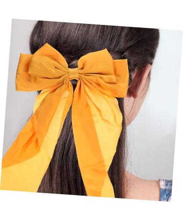 Beaupretty Hair Clips Barrettes bow hairpin ponytail hair clip spring hair clips bow hair clips hair bows for women hair bow hair ribbons for women silk hair Metal back of Ribbon Hair Clip - Buy Online on GoSupps.com