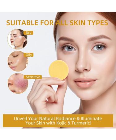 Buy Turmeric Cleansing Pads | Exfoliating Face Wash with Kojic Acid | Dark Spot Remover | International Shipping - Buy Online on GoSupps.com