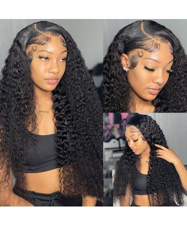 Amanda 13x6 Deep Wave Lace Front Wig 26 Inch - Natural Hairline, Pre Plucked, 180% Density - HD Deep Wave Human Hair Wig for Women - Buy Online on GoSupps.com