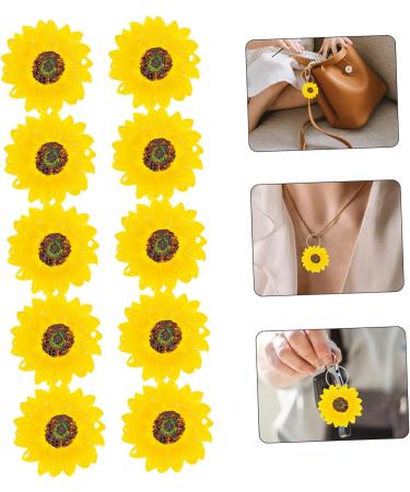 Gadpiparty 10pcs key chain pendant floral decor flower pendants keychains cute flower earring charms key accessories bracelet keychain jewelry making charms Chain bag sunflower resin Assorted Color 4.75X4.75X0.78CM - Buy Online on GoSupps.com