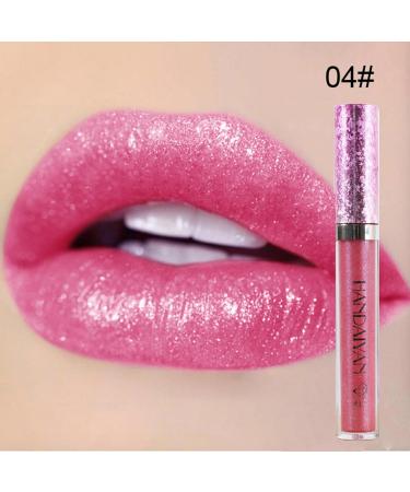 Liquid Glitter Lipstick Set - Waterproof Metallic Gloss for Teens & Women | 6PCS Diamond Shimmer Lip Color - Buy Online on GoSupps.com